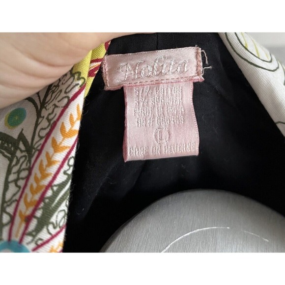 Nolita Vtg Y2k Spring Lightweight Jacket Cotton Blend Long Floral L Stretch - Picture 5 of 5